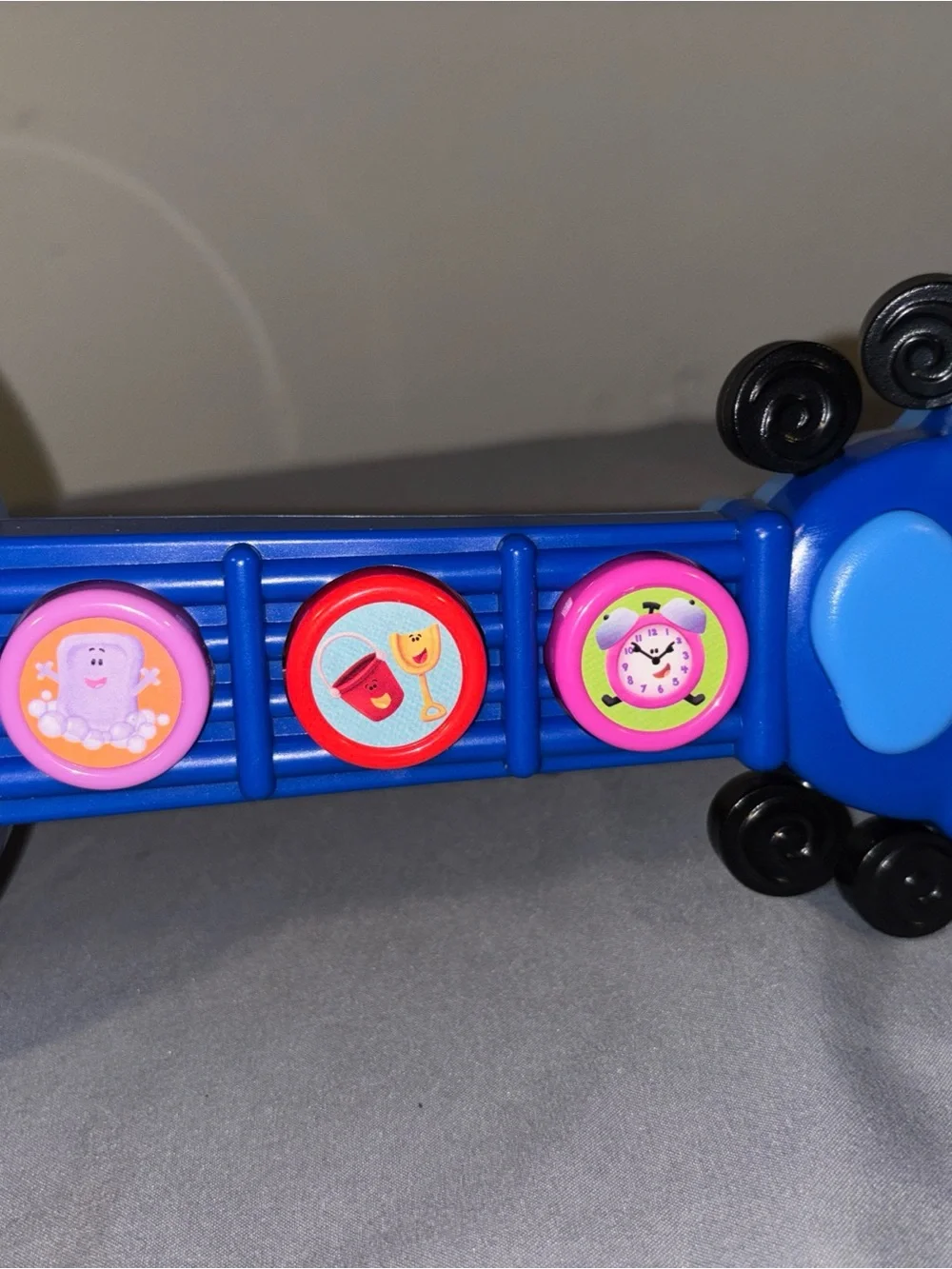 Nickelodeon Yellow and Blue Kids Guitar Toy with Colorful Buttons blues clues